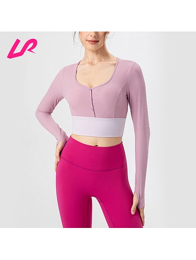 Upgrade your casual style with our Ribbed Button Long Sleeve Top. Shop now for a range of sizes and colors to elevate your wardrobe with our long sleeve running top womens.